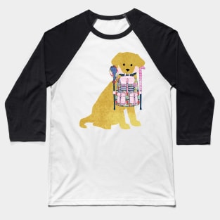 Golden Retriever Back To School Field Hockey Lacrosse Dog Baseball T-Shirt